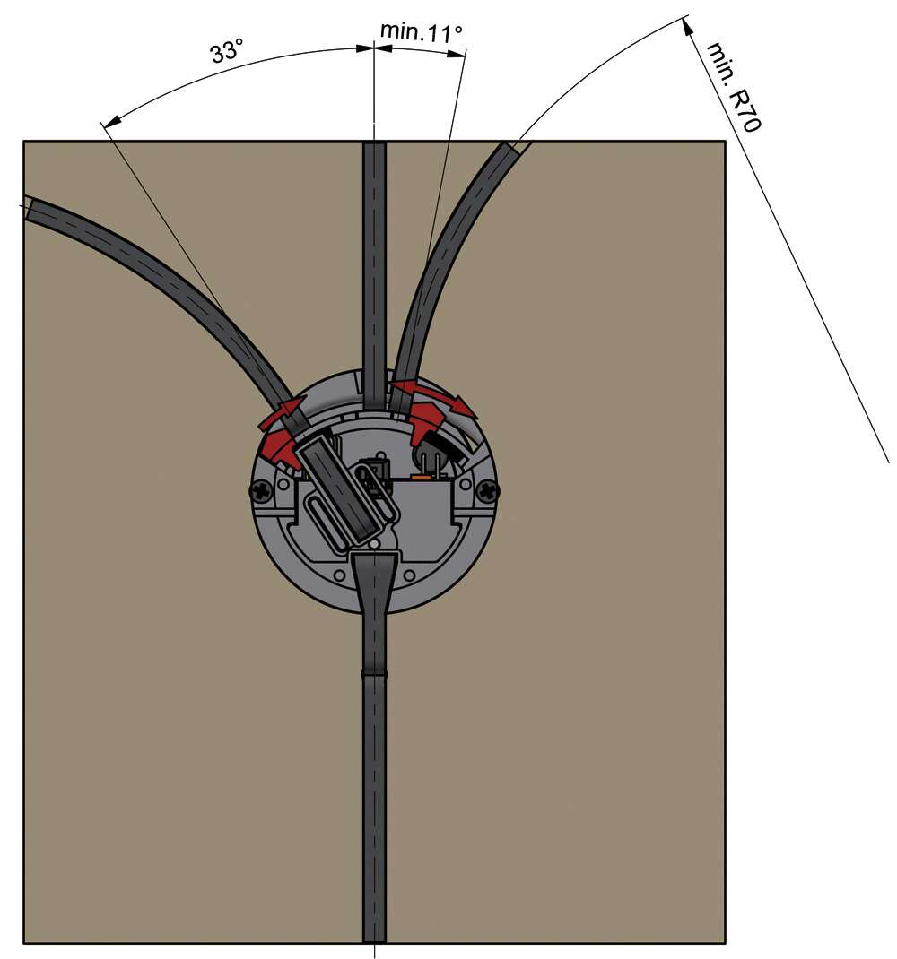 Motorized 2/3-way turnout