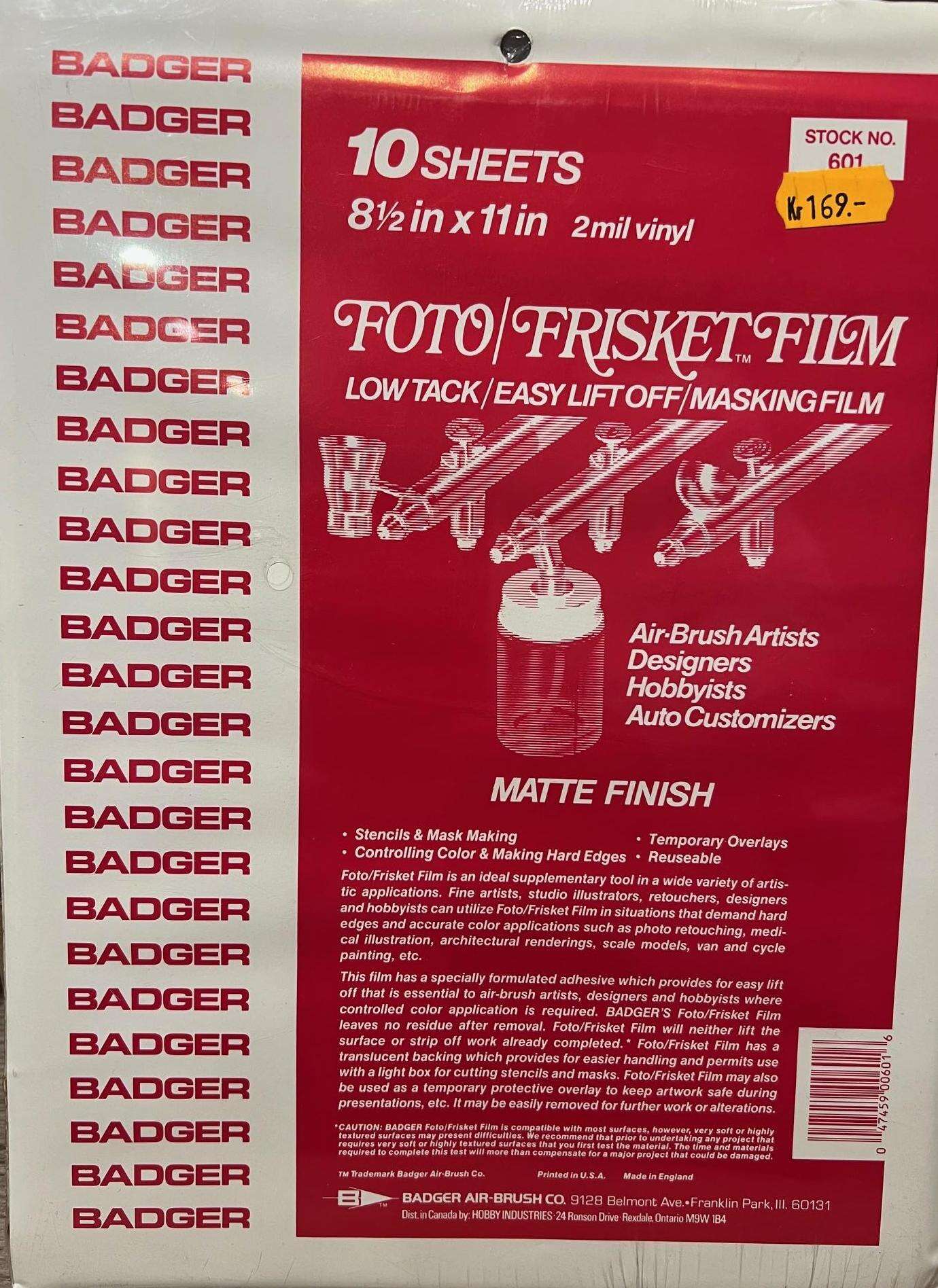 Foto frisket film klar