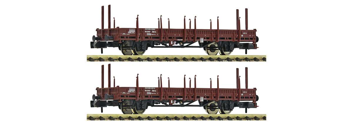 2-piece set: Swivel-type stake wagons, ÖBB