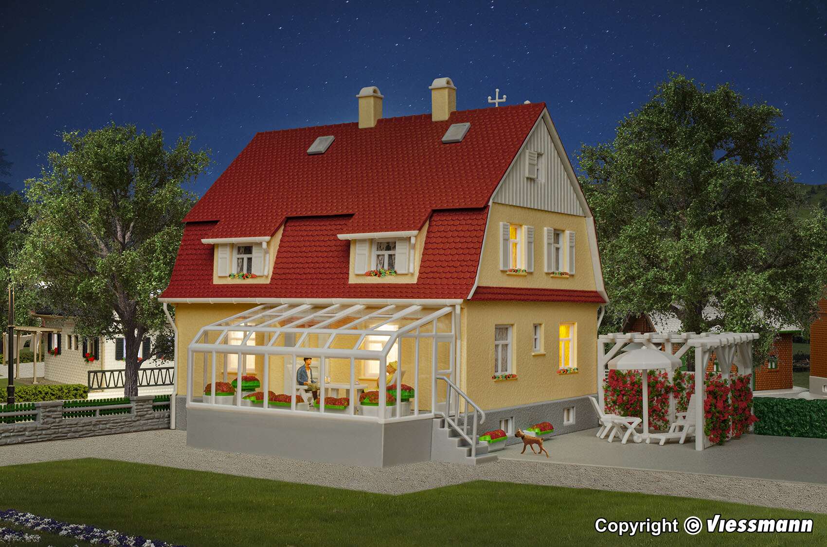 House with winter garden