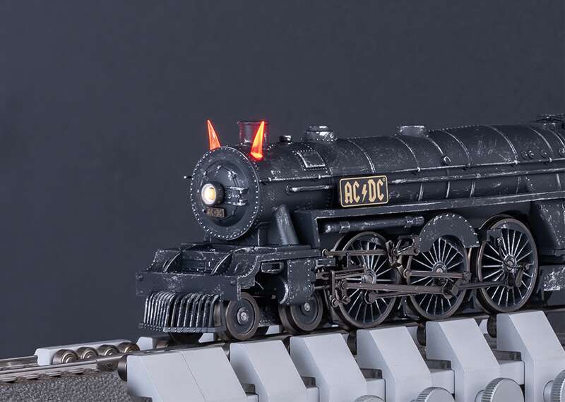 "Black Ice" Steam Locomotive with a Tender