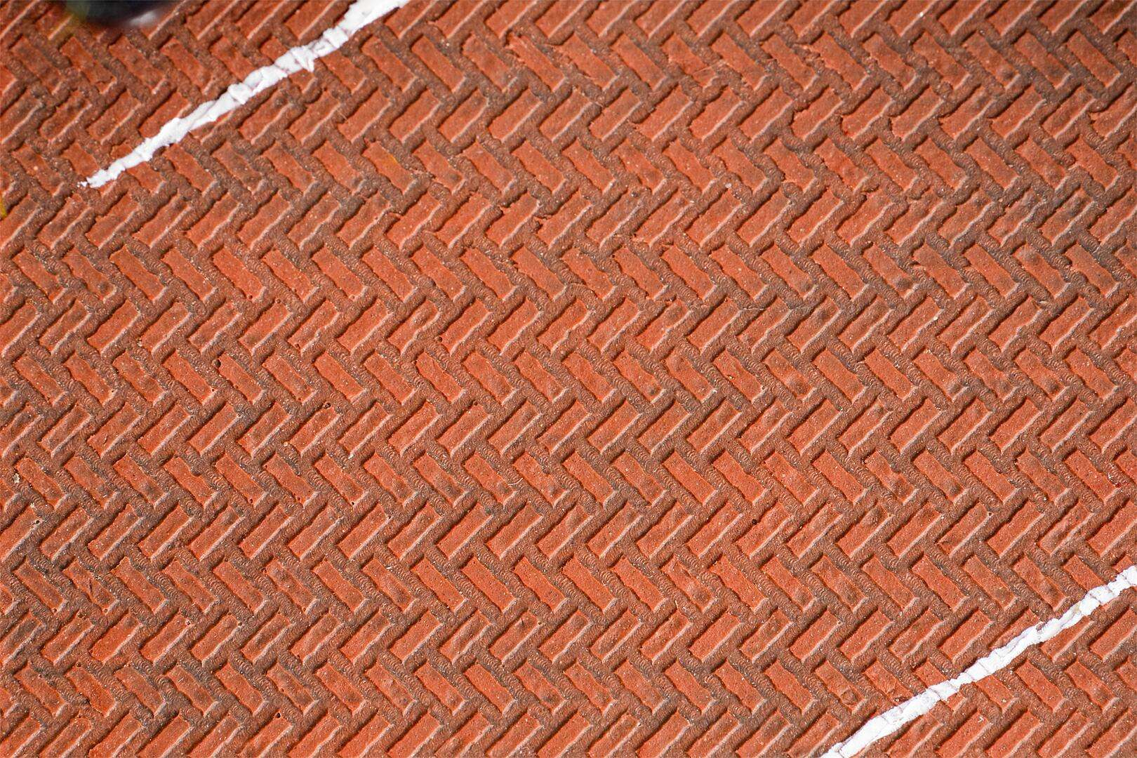 PREMIUM Road film Clinker paving, red