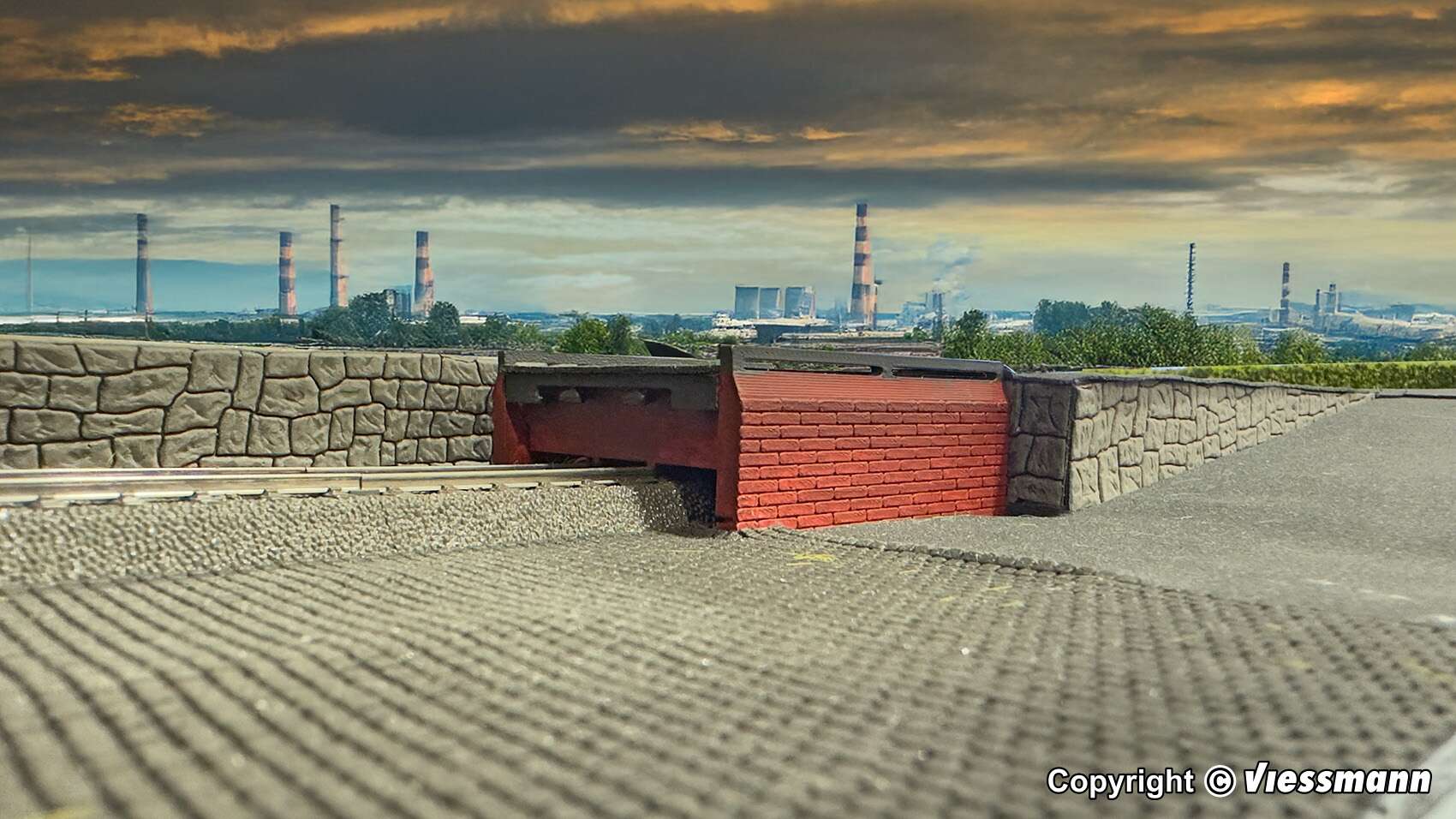 Stationary loading and unloading ramp for Märklin heavy-duty trucks 48740