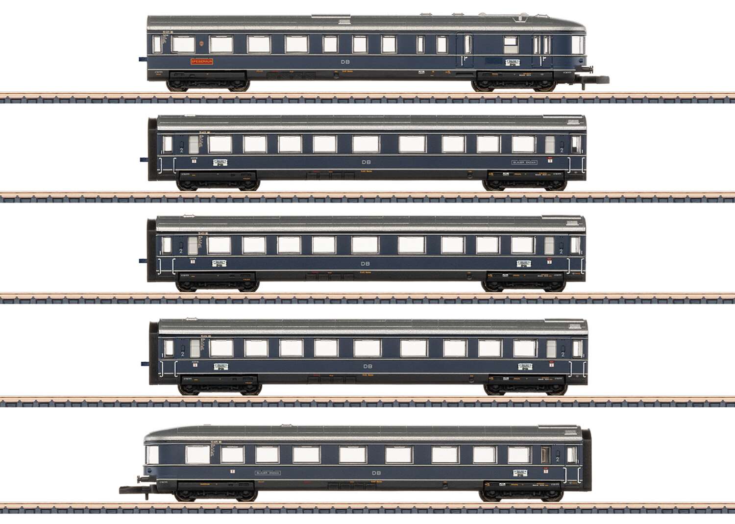 “Blauer Enzian” (Blue Gentian) “F-Zug” Car Set