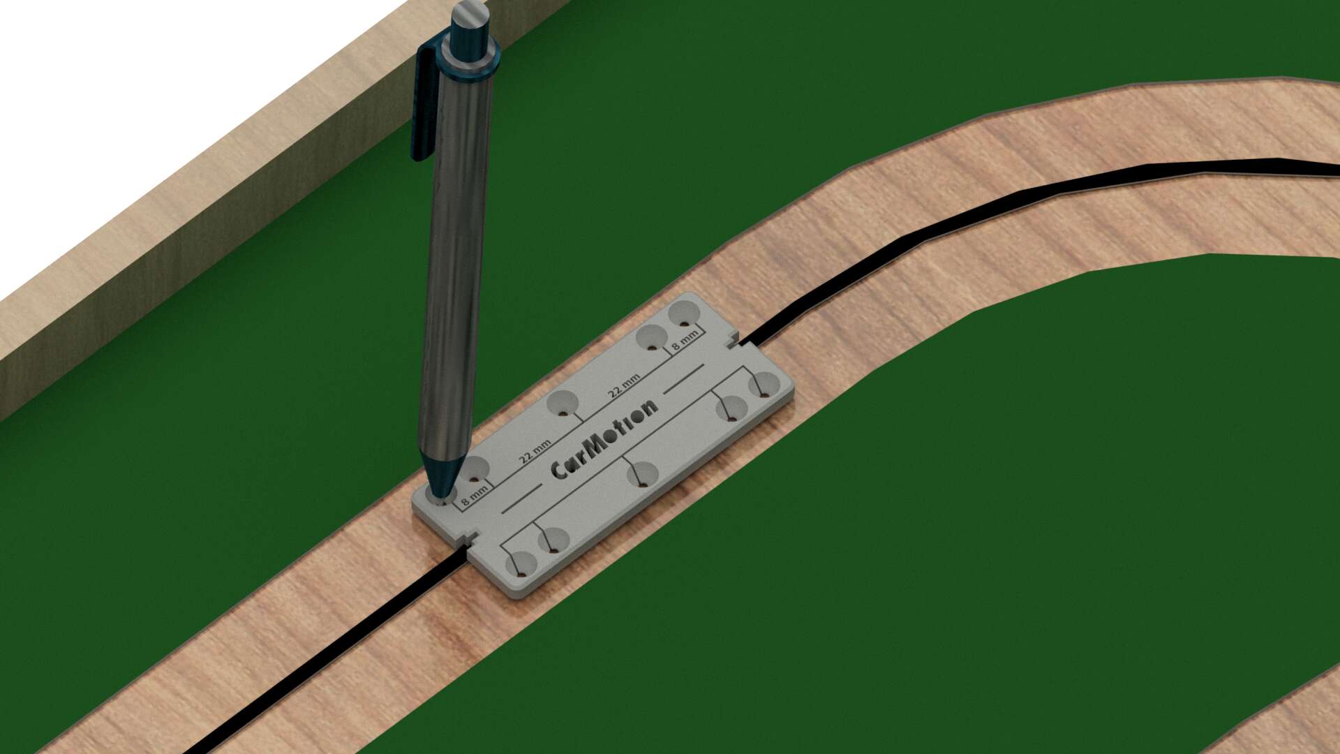 Marking aid for permanent magnet installation