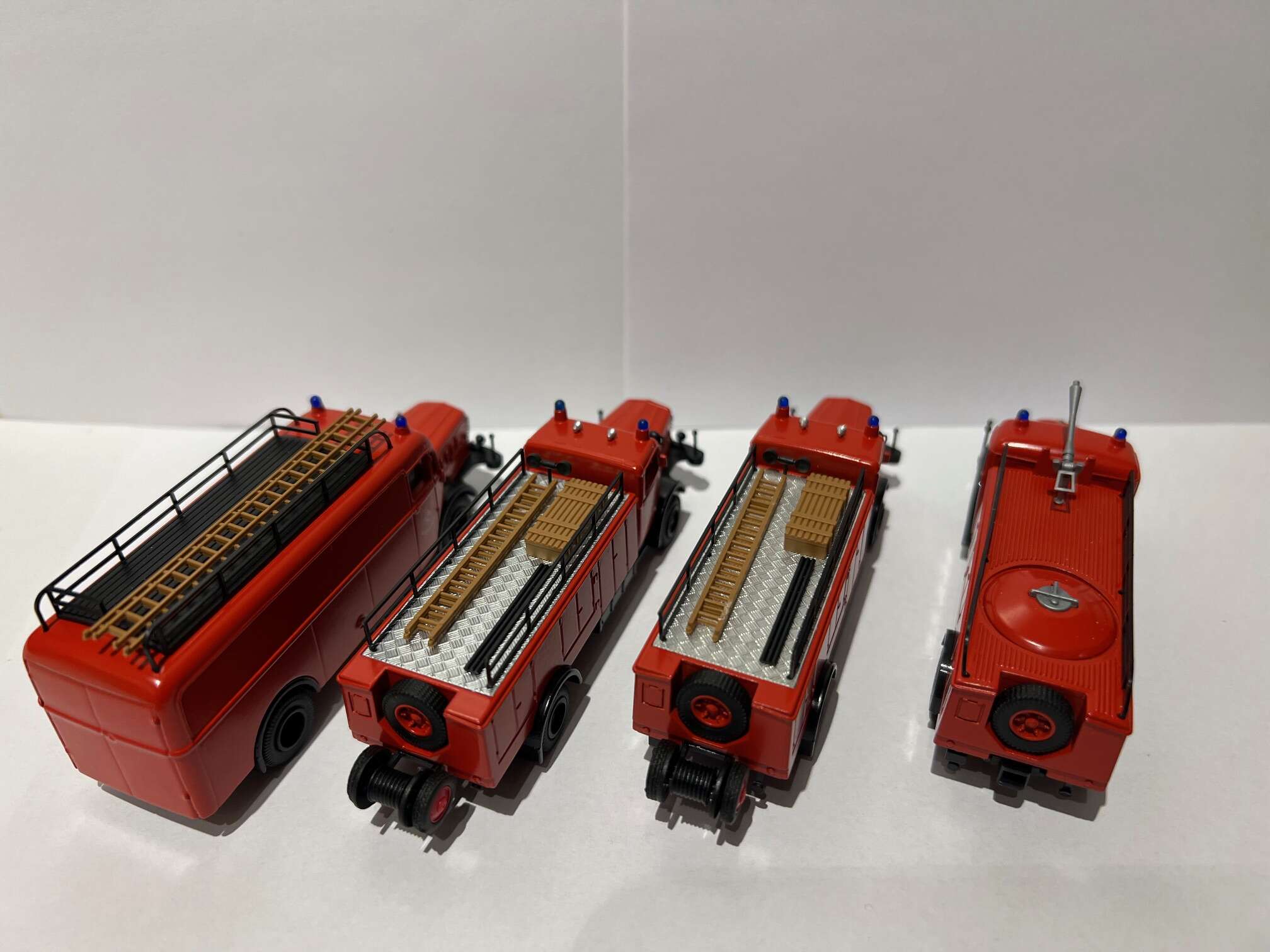 Knippe 4stk. brannbiler HO