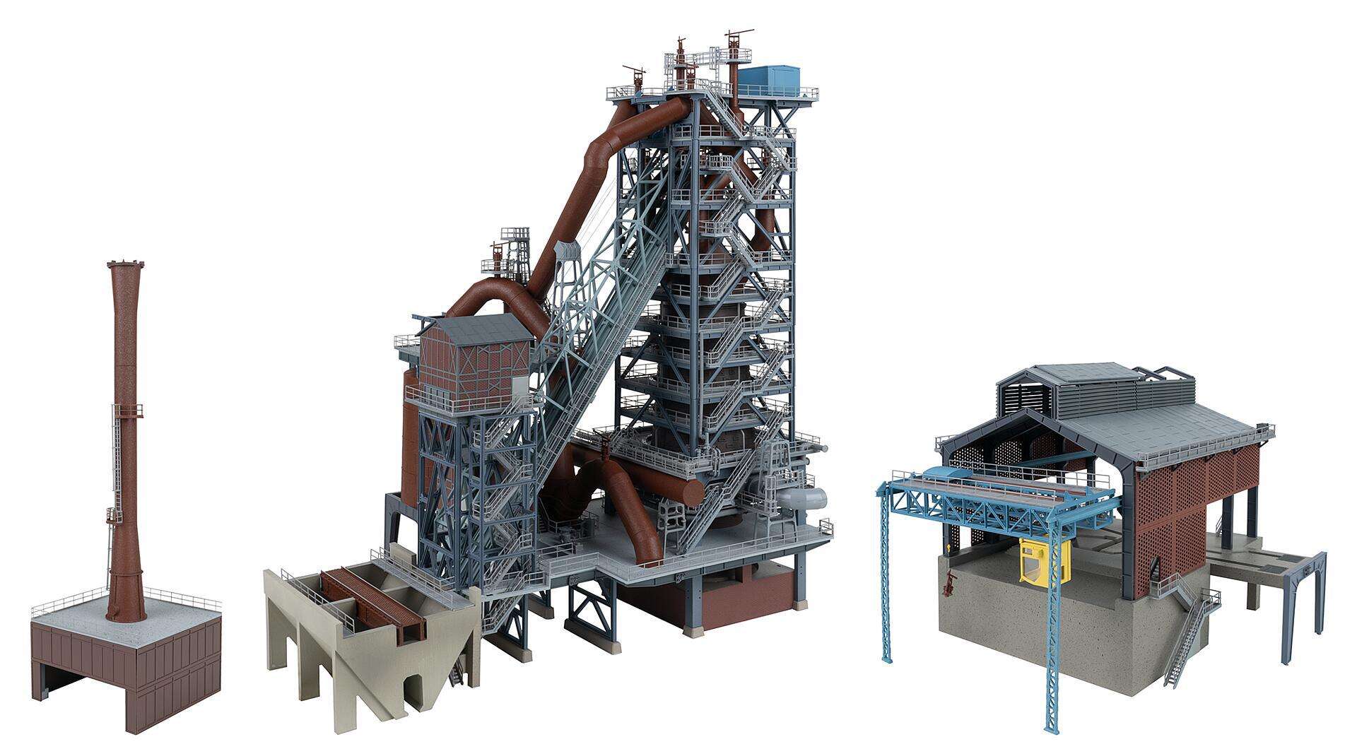 Blast furnace with casting hall