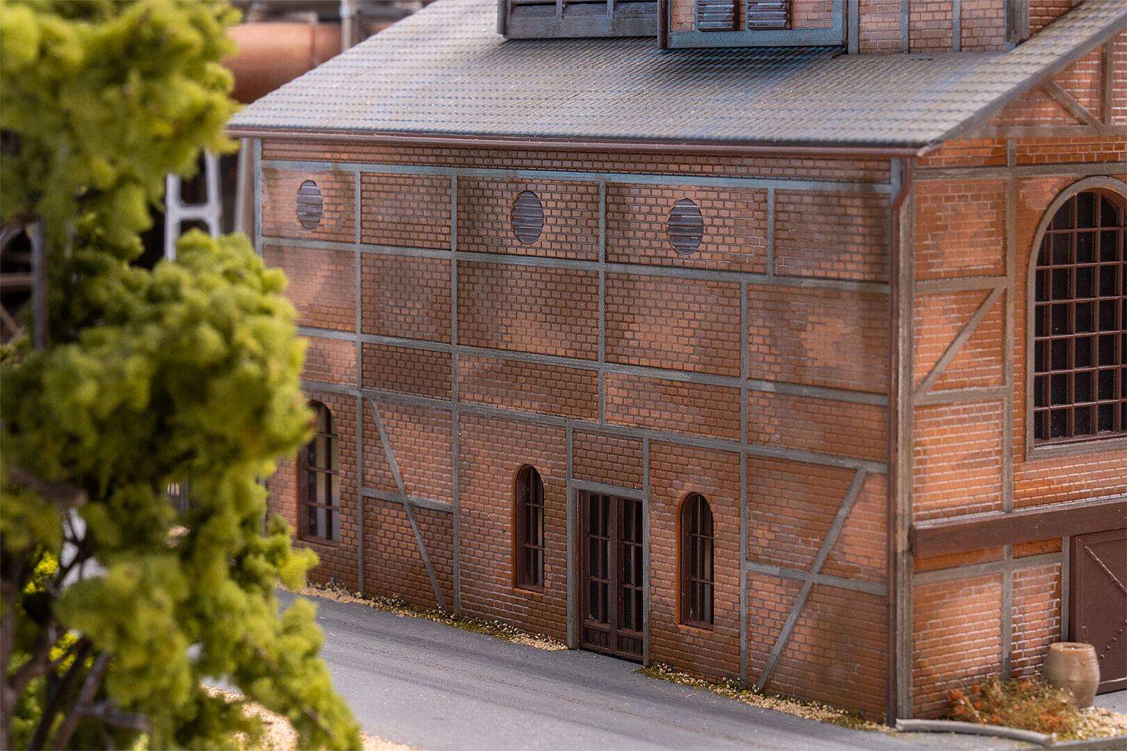 Blower hall with pipework