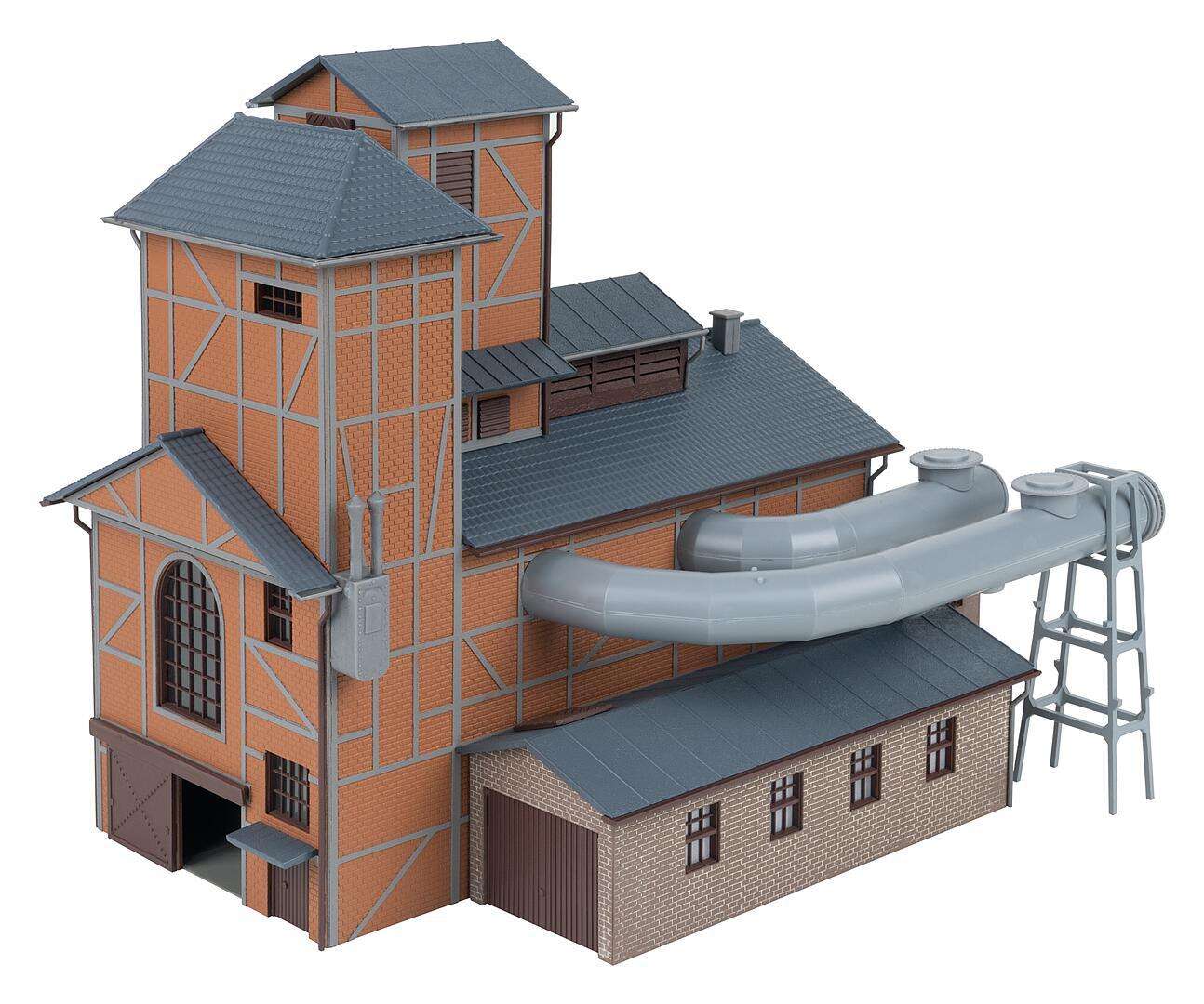 Blower hall with pipework