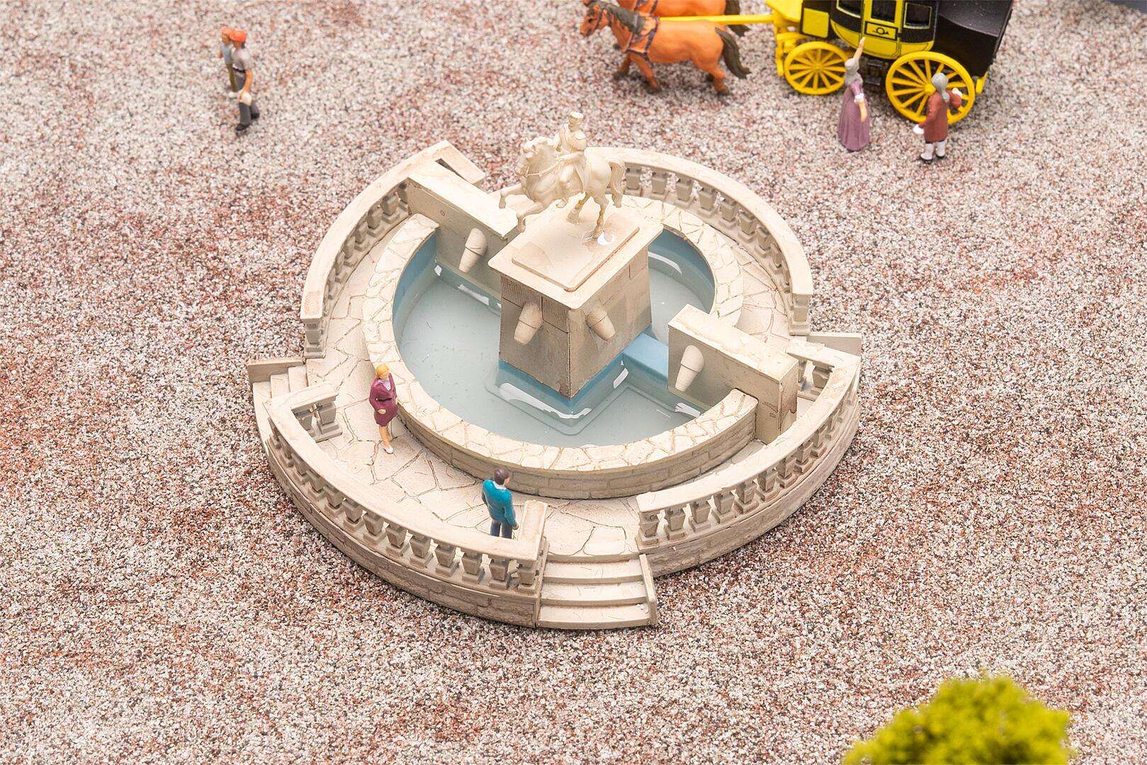 Castle garden fountain