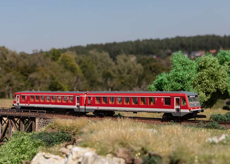 Class 628.2 Diesel Powered Rail Car with a Class 928.2 Cab Control Car
