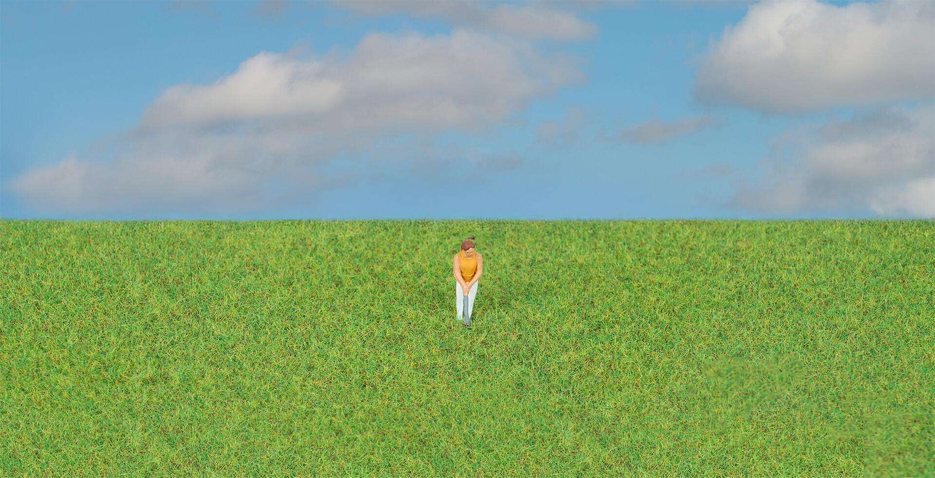 Scattered fibres, grass green, 4 mm, 80 g