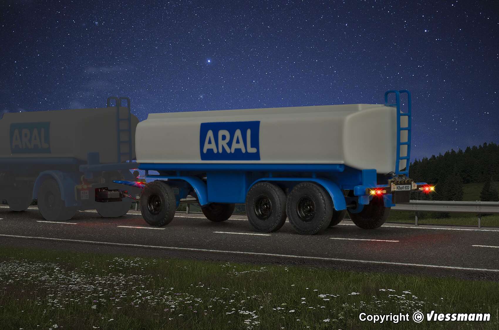 3-axle ARAL tanker trailer, functional model