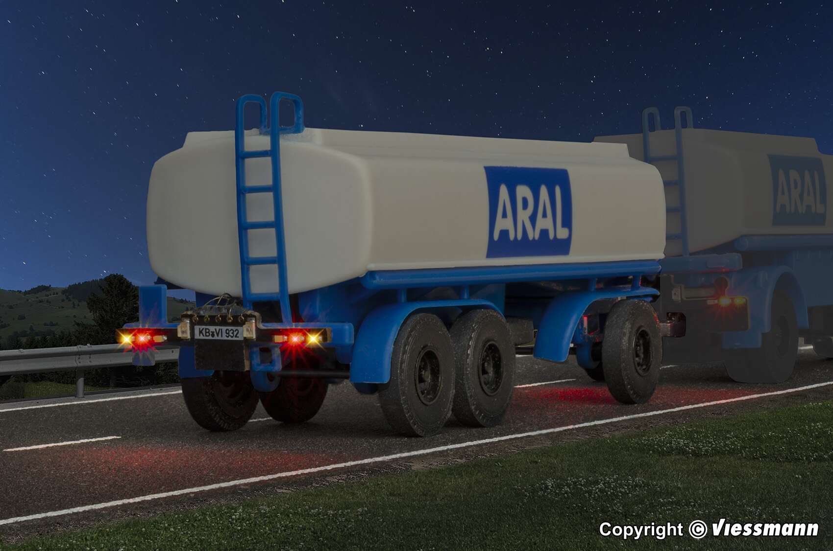 3-axle ARAL tanker trailer, functional model
