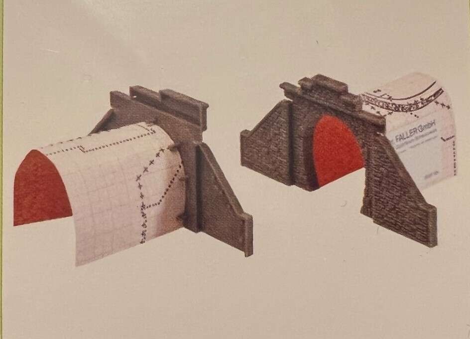 2 Tunnel portals 1-track