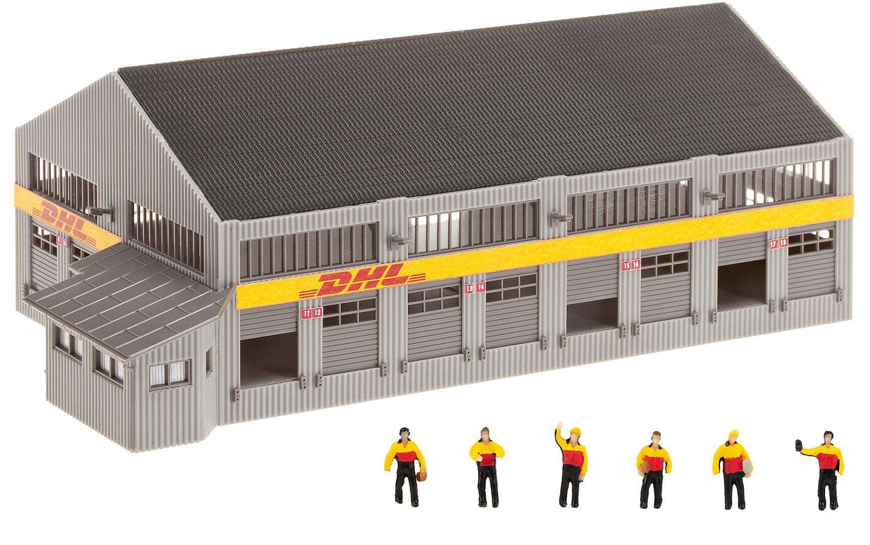 DHL Logistics centre with figures