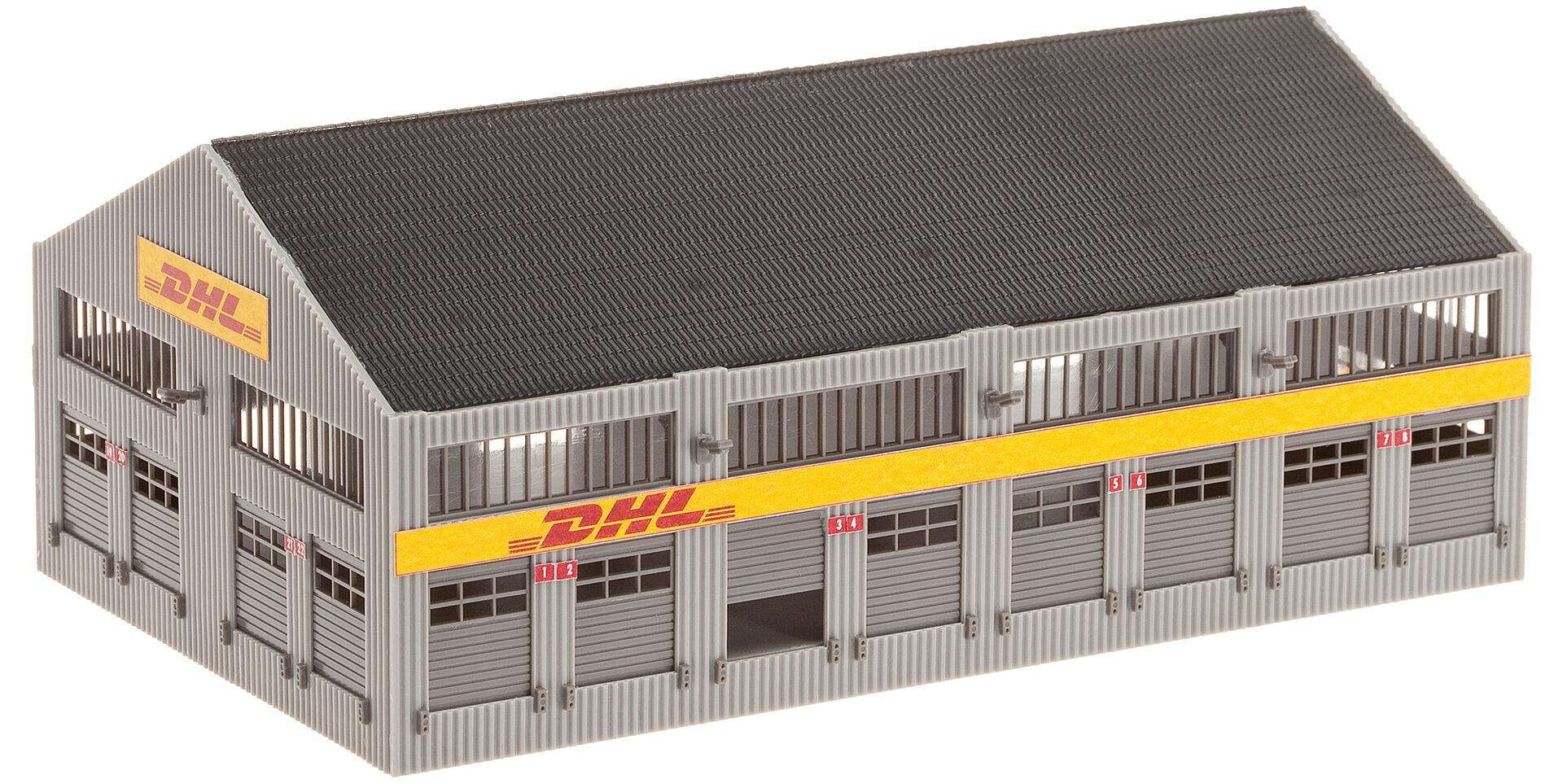DHL Logistics centre with figures