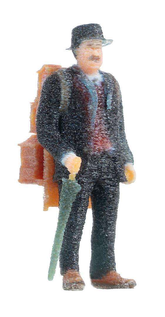 Clockmaker's house with figure Anniversary model