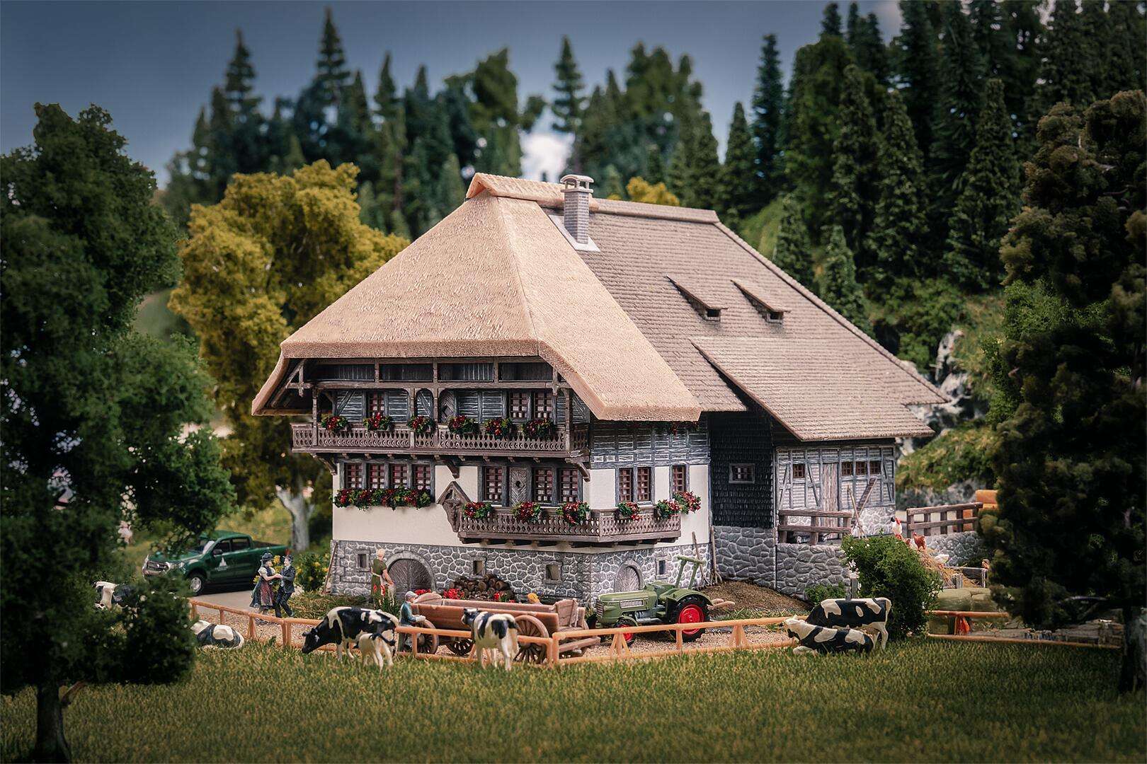 Black Forest farm with 2 figures Anniversary model