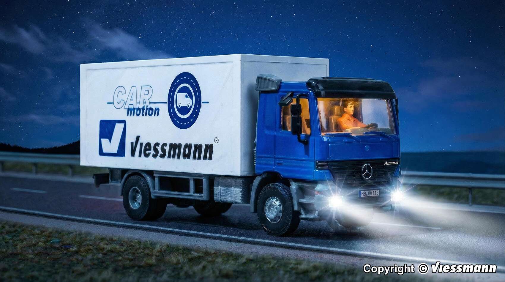 MB ACTROS 2-axle box body, limited edition, basic, functional model