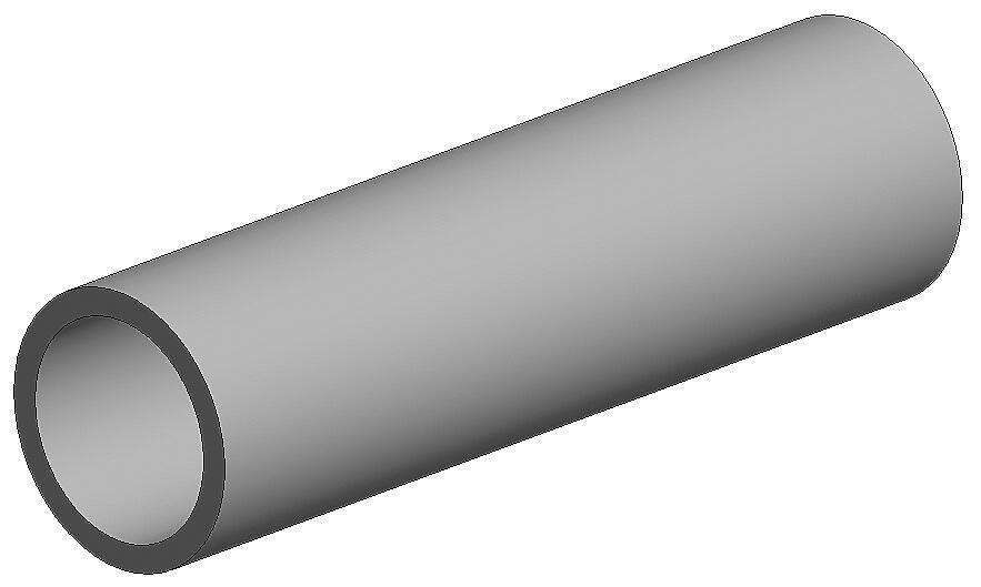 Round tubing diam. 11,1mm 2stk.