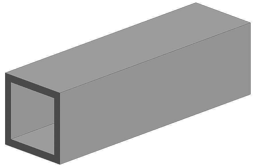Square tubing 3,2mm 3stk.