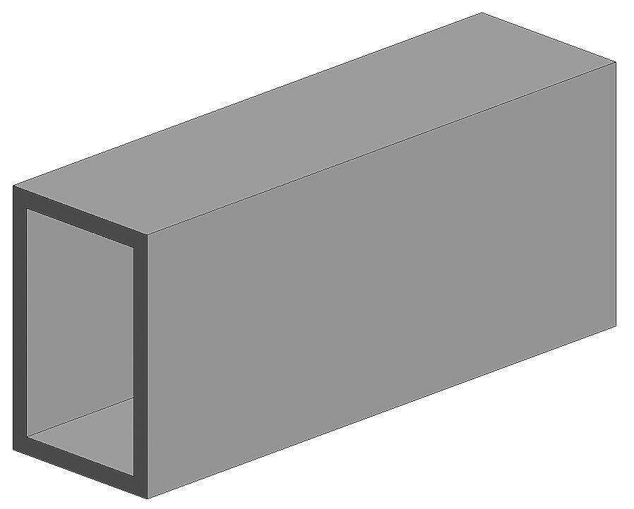 Rectangular tubing 3,2x6,3mm 3stk.