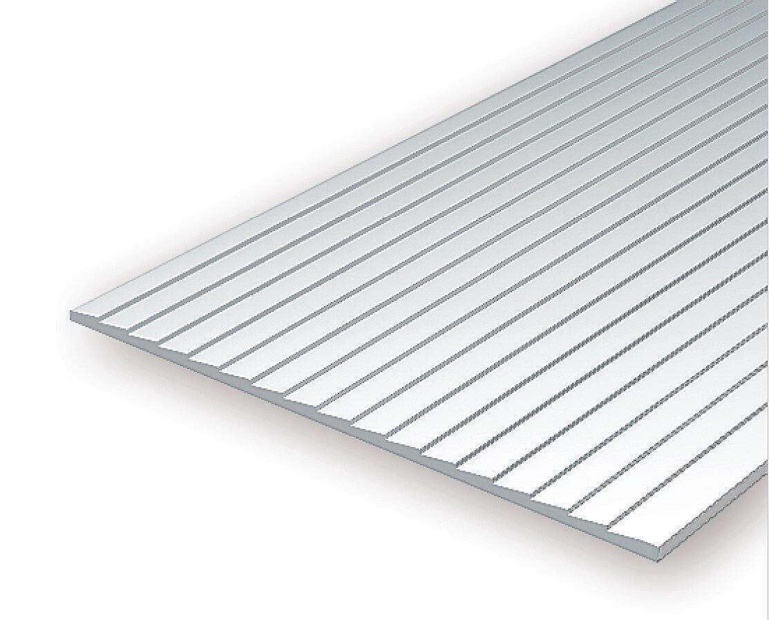 Clapboard siding, thickness 1,0mm, groove spacing 1,3mm 1stk.