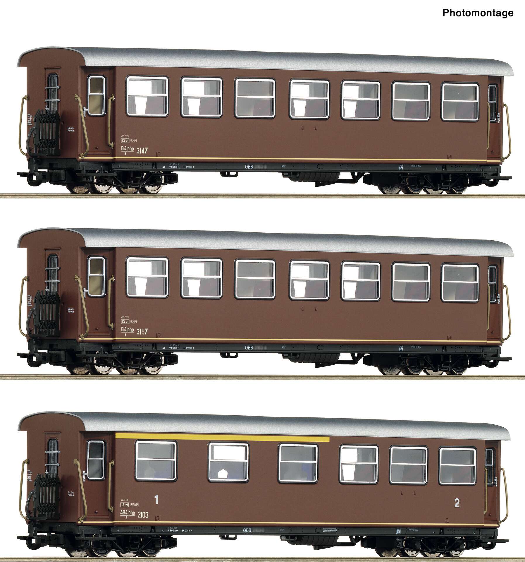 3-piece set: Passenger coaches, ÖBB