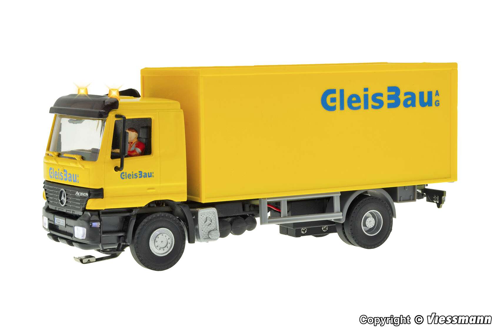 MB ACTROS 2-axle box body, GleisBau, functional model