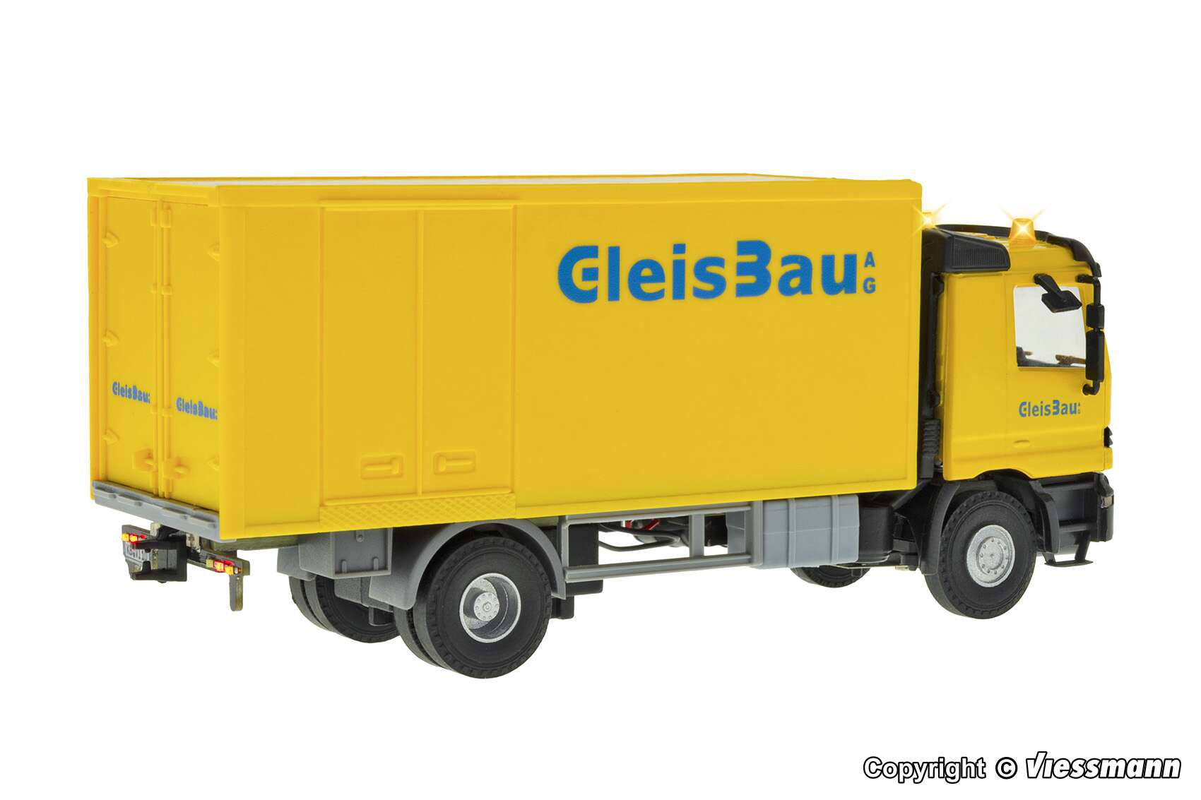 MB ACTROS 2-axle box body, GleisBau, functional model