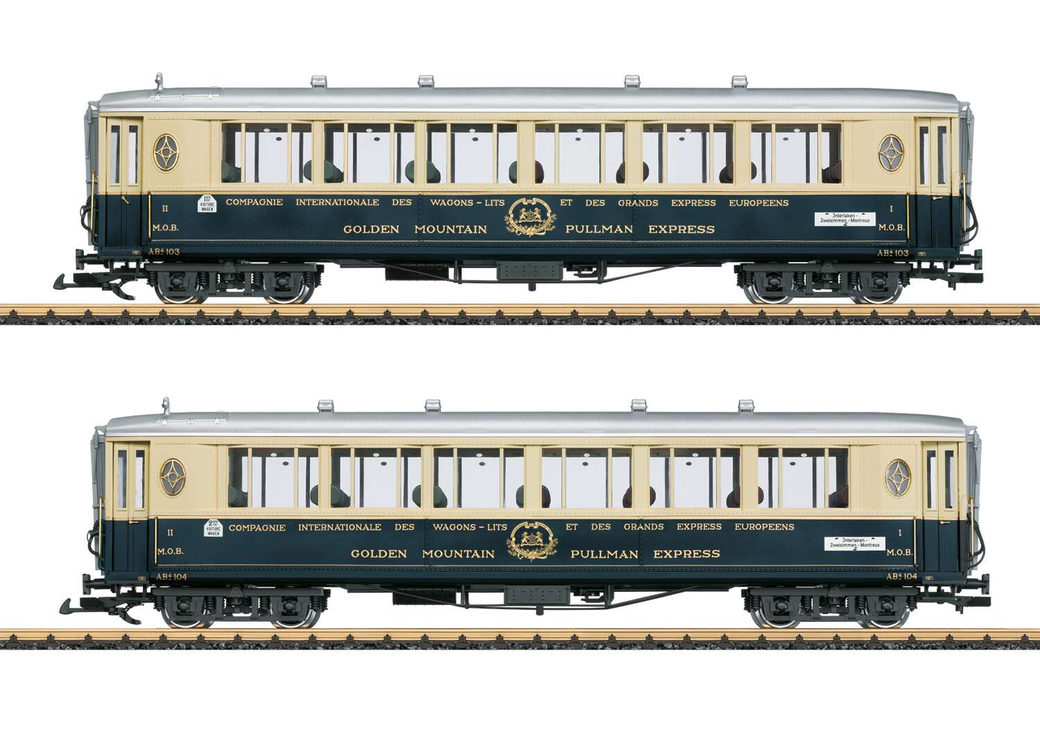 "Golden Mountain Pullman Express" Passenger Car Set 1
