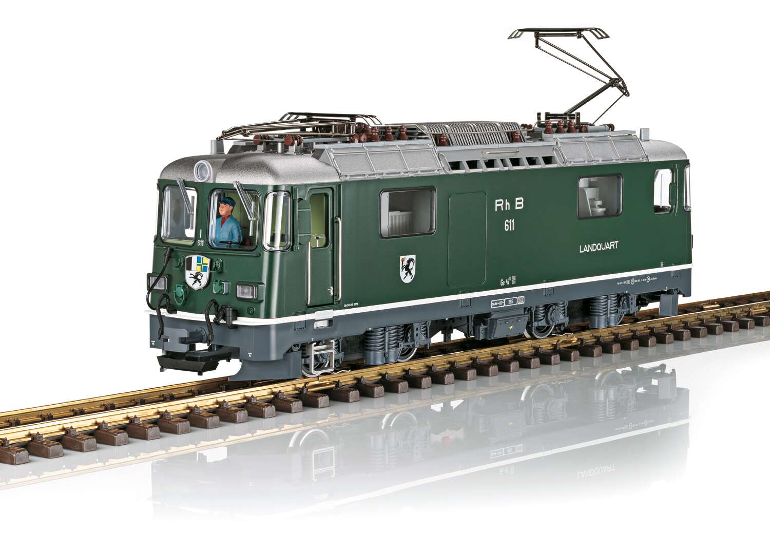 RhB Electric Locomotive Number 611 (Class Ge 4/4 II), Era VI