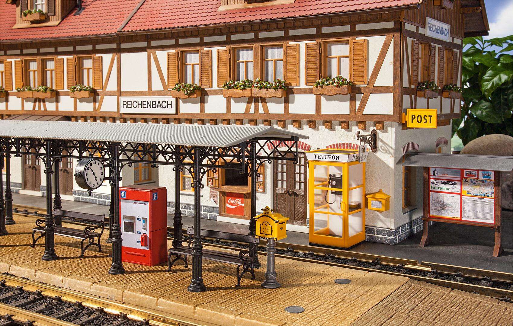 Tilbehør til jernbanestasjonen
