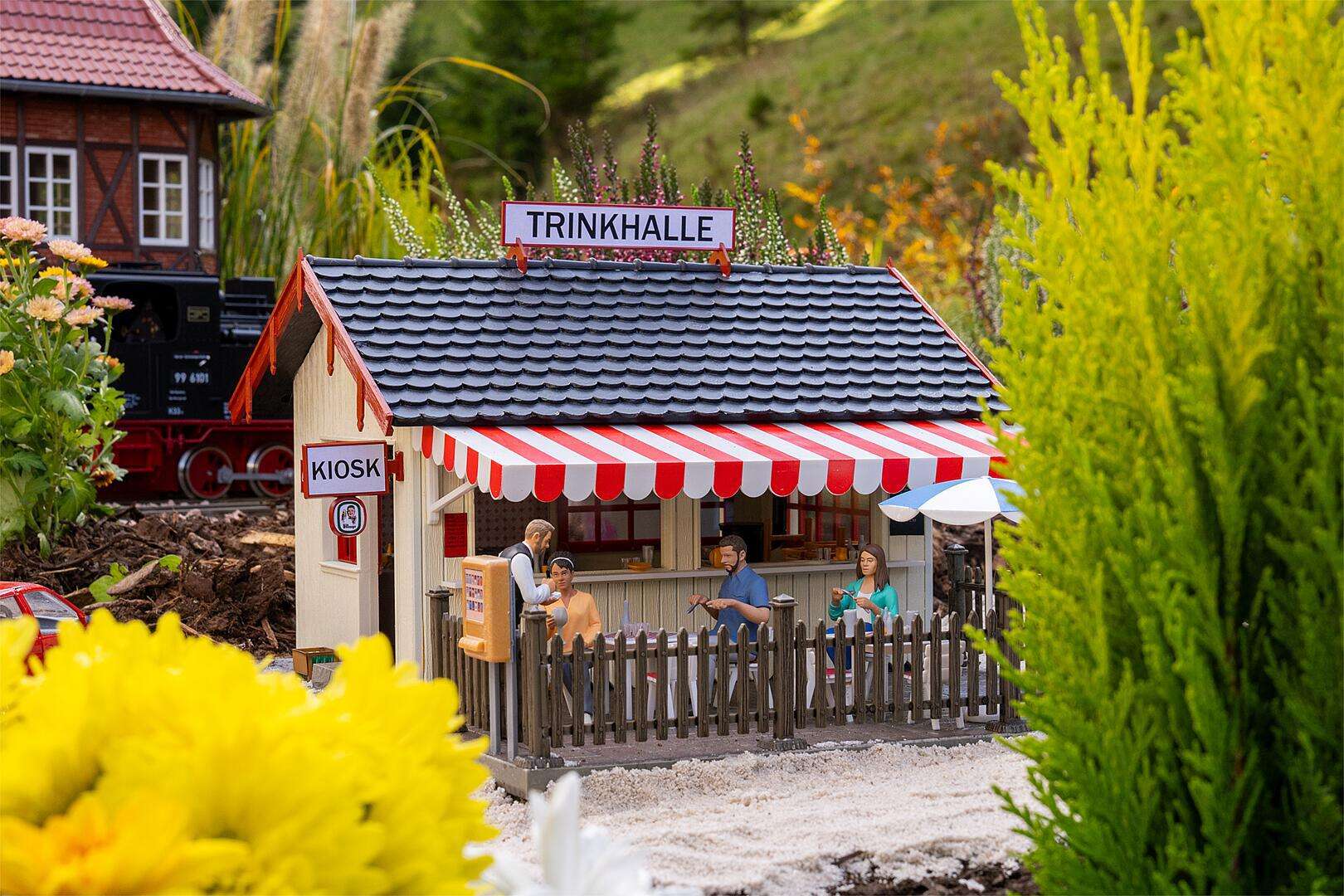Kiosk med ølhage