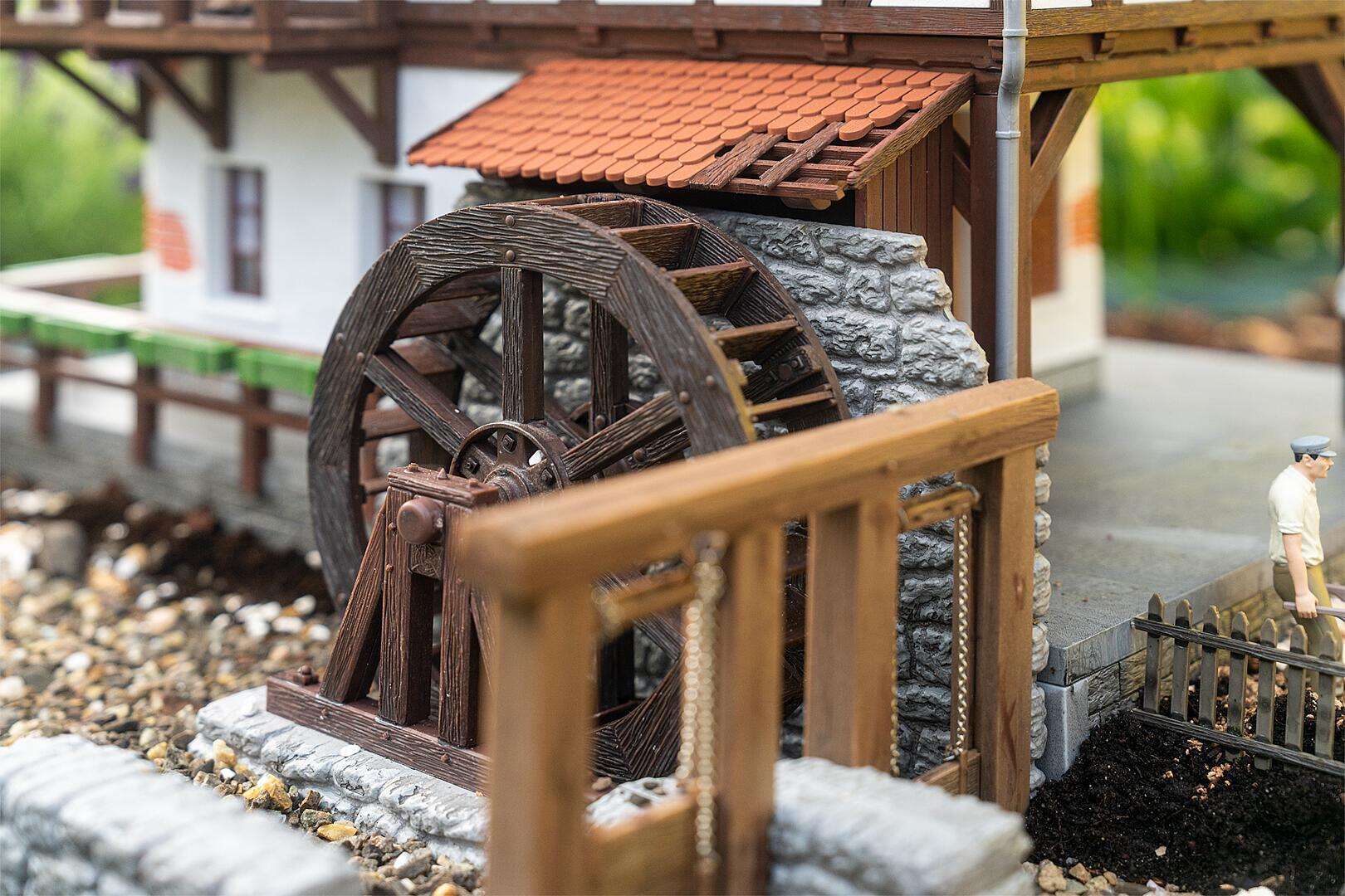 Vannmølle med bindingsverk