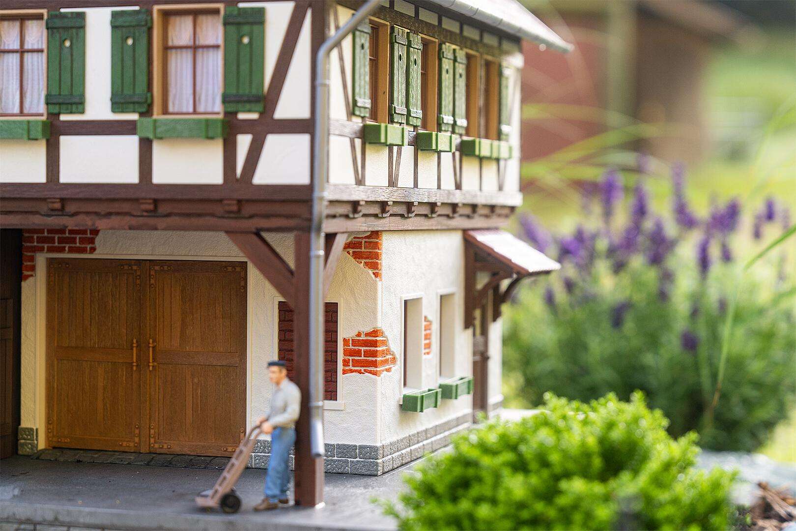 Vannmølle med bindingsverk