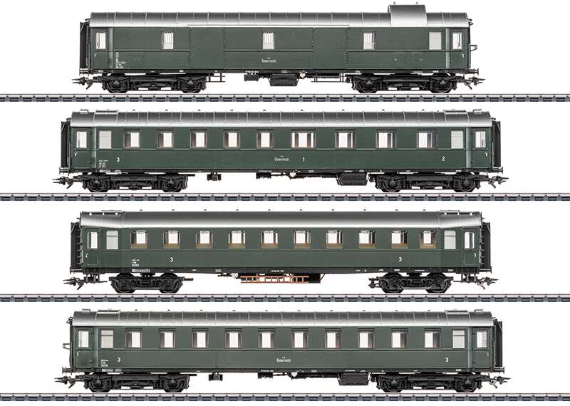 Passenger Car Set for Steam Locomotive 12.11