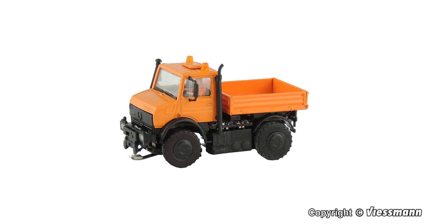 UNIMOG Typ U2400 with rotating flashing lights, kommunal orange, sound-functional model