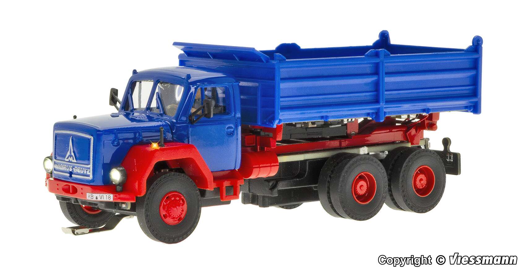 MAGIRUS DEUTZ 3-axle square bonnet with motorized tilt, functional model