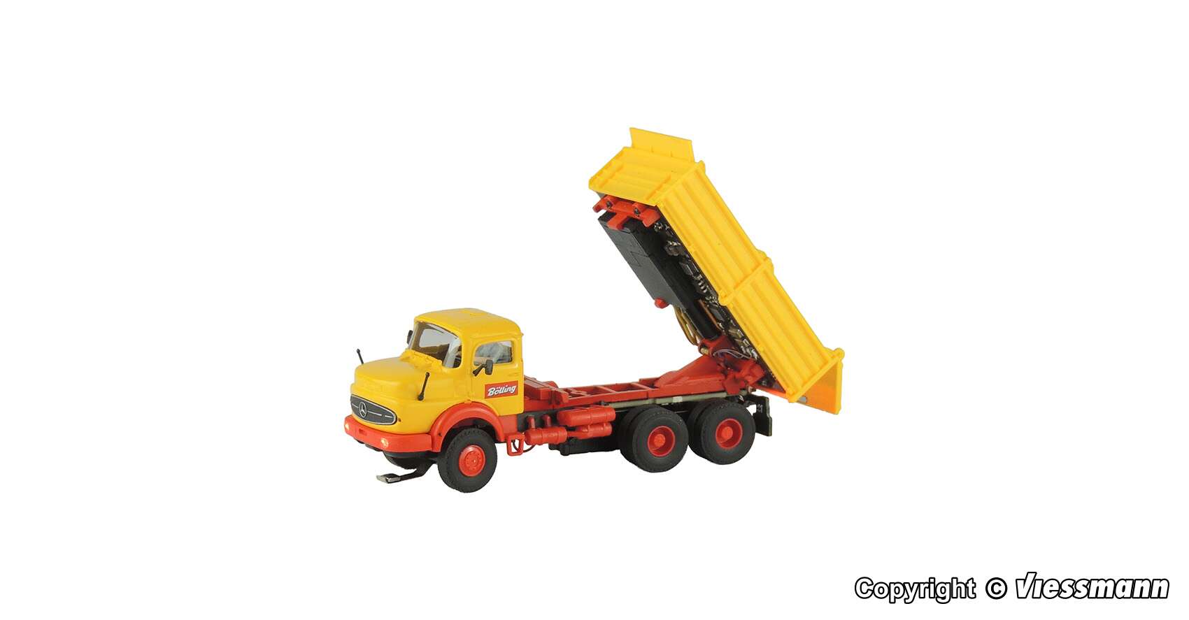 MB round bonnet 3-axle with motorized tilt, Emil Bölling, functional model