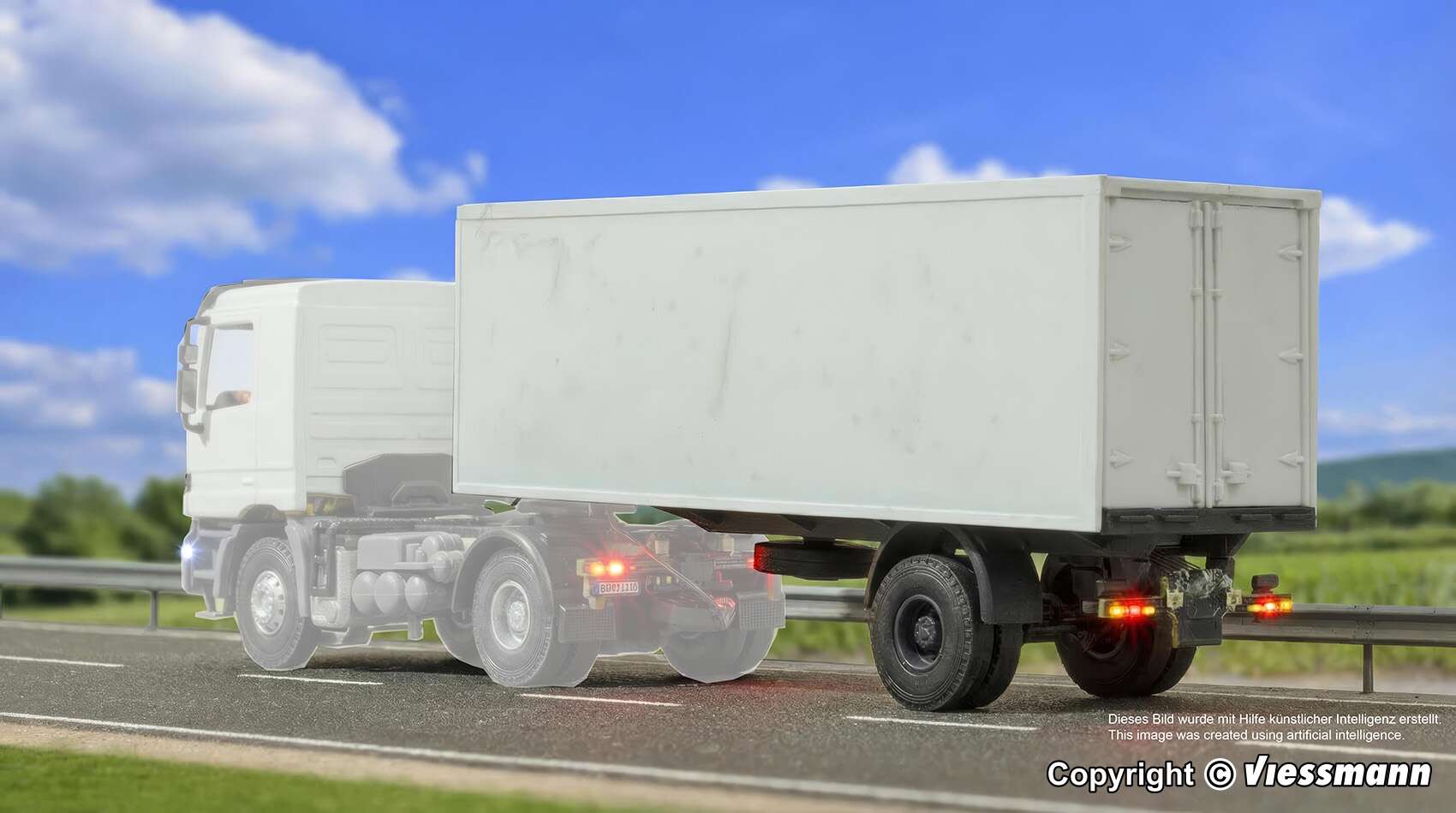 1-axle box semitrailer functional model