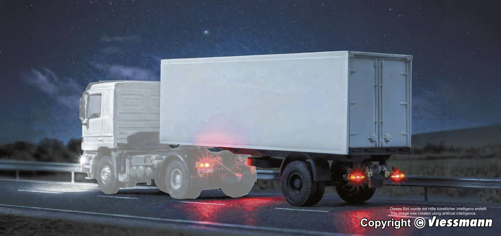 1-axle box semitrailer functional model