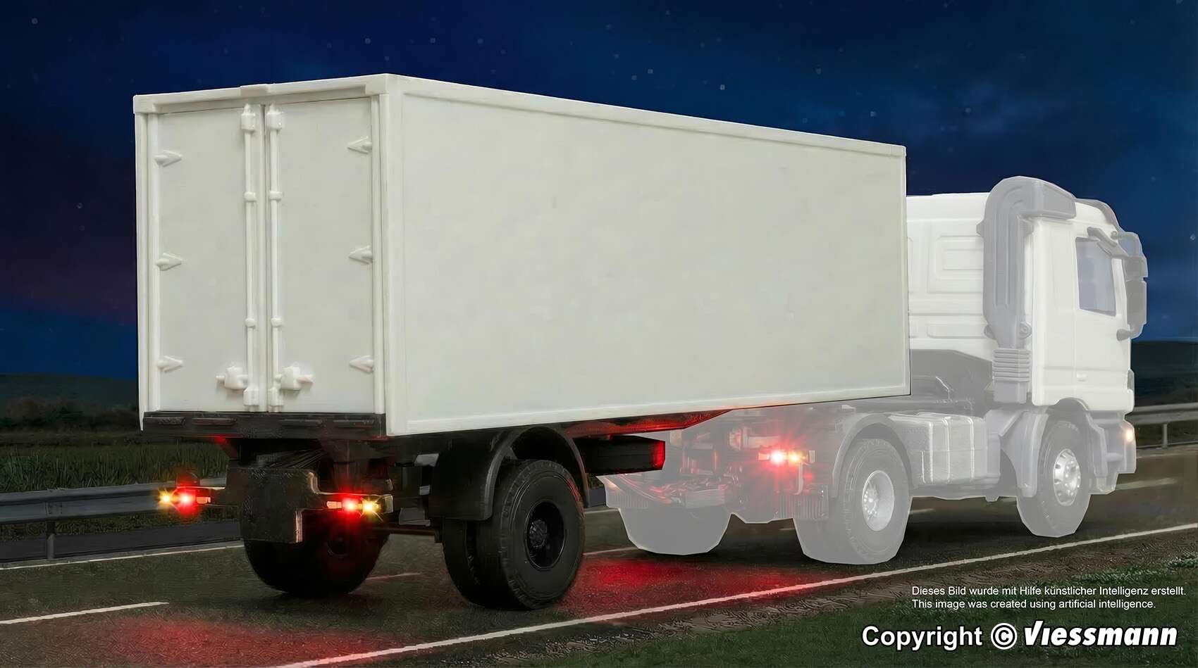 1-axle box semitrailer functional model