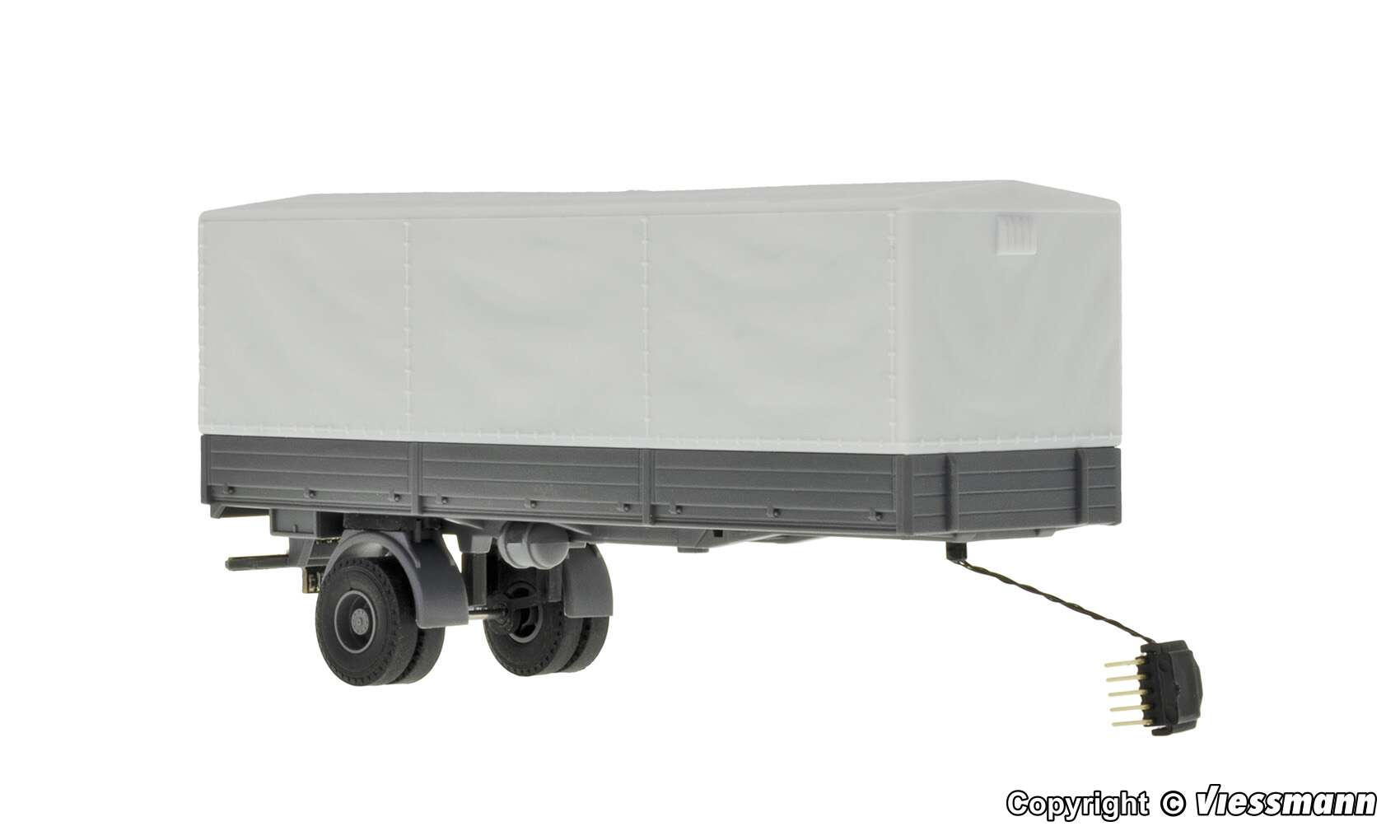 1-axle curtainsider semitrailer, functional model