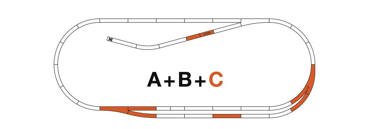 ROCO LINE track set C
