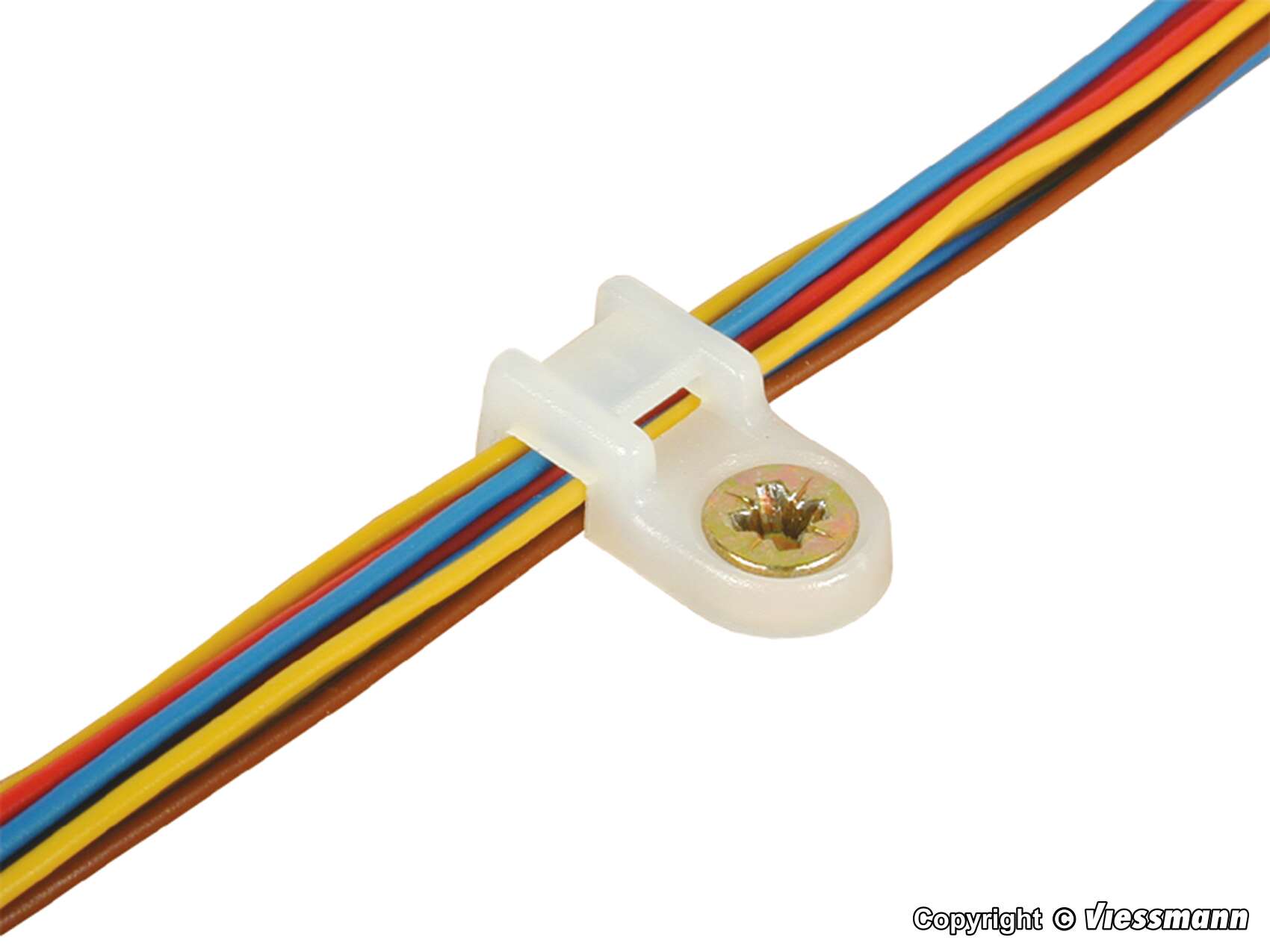 Cable retaining clamp with screws, 100 pieces