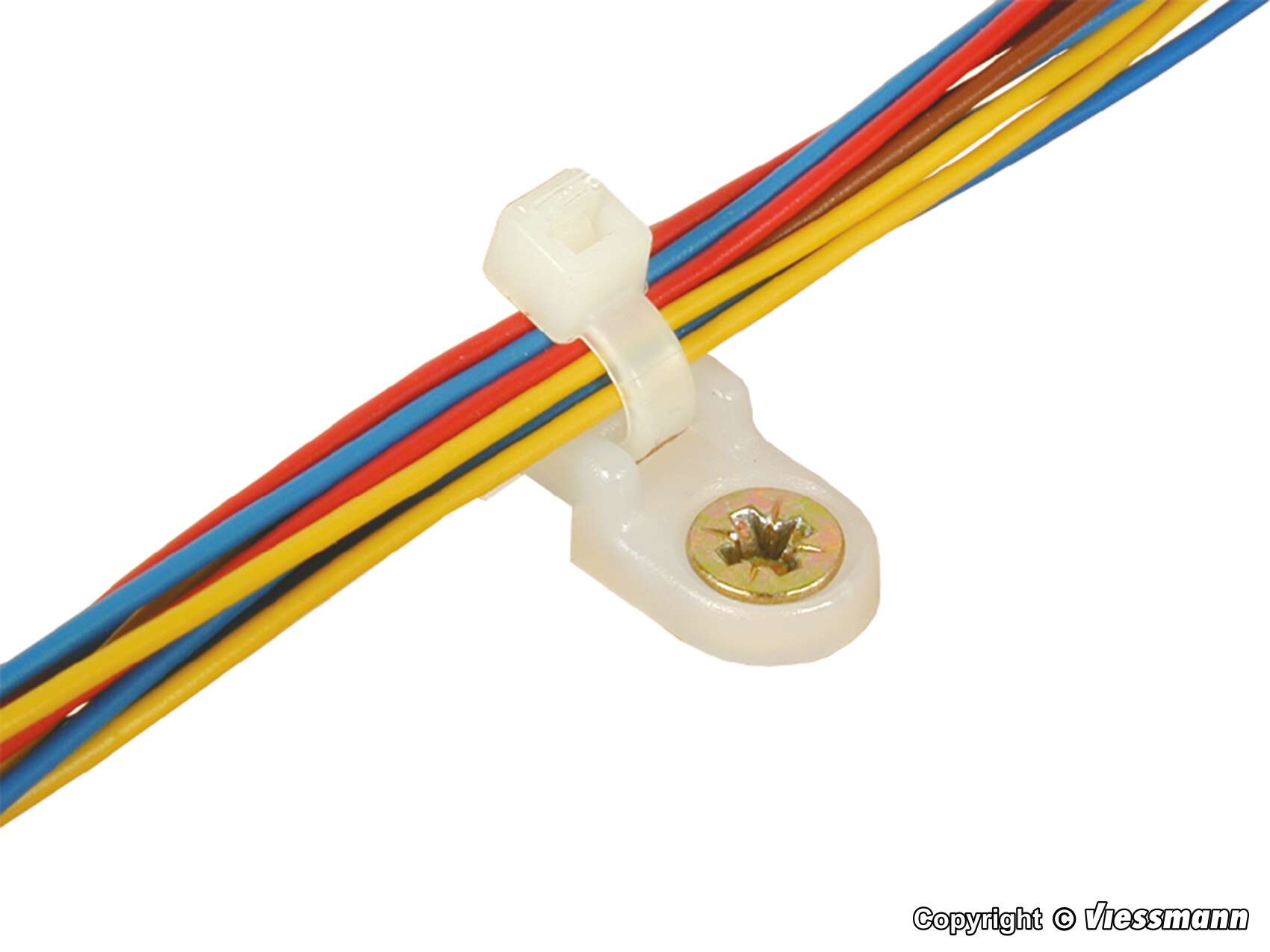 Cable retaining clamp with screws, 100 pieces